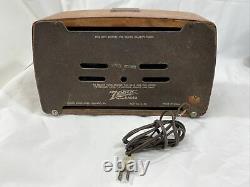 Vintage Zenith Model 6D030E Tube Radio For Parts/Repair