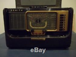 Vintage Zenith Model H500 Trans-Oceanic Portable Radio Good Looking Radio