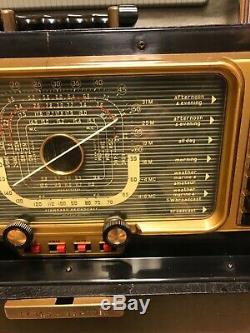 Vintage Zenith Model H500 Trans-Oceanic Portable Radio Good Looking Radio, works