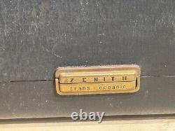 Vintage Zenith Model H-500 Wave Magnet Trans Oceanic Radio & Bulk Parts AS-IS