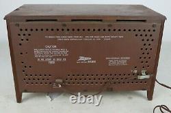 Vintage Zenith Model S-58040 Wooden Body AM/FM Tube Radio Tested, See Desc
