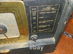 Vintage Zenith Oceanic Short Wave Tube Radio Model 10Z-901, Working, Rare, 16