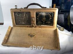 Vintage Zenith Portable Model 6G601L Universal Radio Wave Magnet Sailboat Read