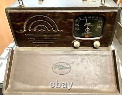 Vintage Zenith Portable Radio 6G501L 1941 AM Radio Power Tested FREE SHIP