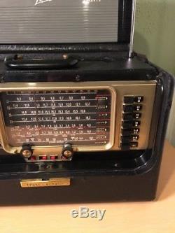 Vintage Zenith Portable Wave Magnet Trans Oceanic L600 Shortwave Tube Radio