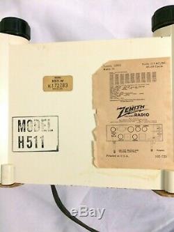 Vintage Zenith Radio AM Model H-511 Working