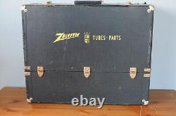 Vintage Zenith Radio & TV Repairman With tubes included Large suitcase
