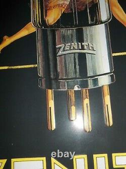 Vintage Zenith Radio tube tin sign rare British numbered 1994 N. O. S