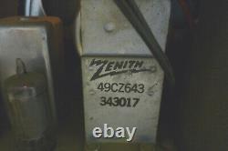 Vintage Zenith S-14888 Bakelite Tube Radio Parts Or Repair