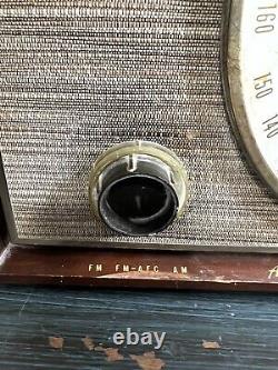 Vintage Zenith S-46917 AM FM Tube Radio Automatic Frequency Working