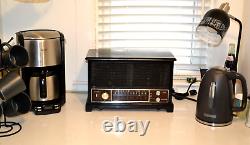 Vintage Zenith S-58040 Updated Bluetooth Conversion Radio in BK Wooden Cabinet