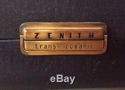 Vintage Zenith Super Trans Oceanic Short Wave Magnet Radio H500 Sounds Great WOW