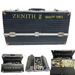 Vintage Zenith TV Radio Tube Caddy Television Repair Case NOS Vacuum Tubes Lot