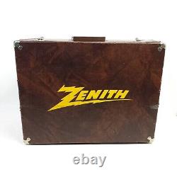 Vintage Zenith TV Radio Tube Caddy Television Repair Vacuum Tubes Portable Case