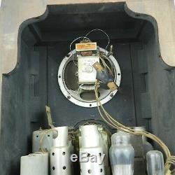 Vintage Zenith Tombstone Vacuum Tube Radio, Black Dial, Collectible, For Repair