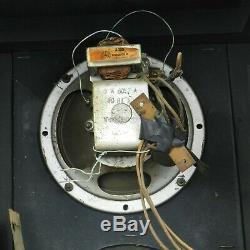 Vintage Zenith Tombstone Vacuum Tube Radio, Black Dial, Collectible, For Repair