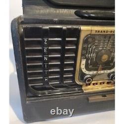 Vintage Zenith TransOceanic Radio G500 MW Shortwave Works See Hear Video