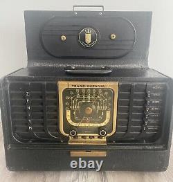 Vintage Zenith TransOceanic Radio Model G500 5G40 WORKS AS IS READ FULLY