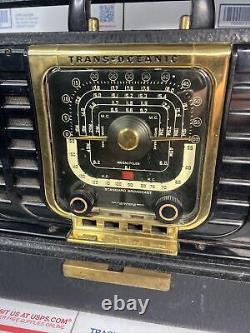 Vintage Zenith TransOceanic Radio Model G500 5G40 WORKS AS IS READ FULLY
