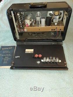 Vintage Zenith TransOceanic Radio Model H500 chassis 5h40 complete. Working