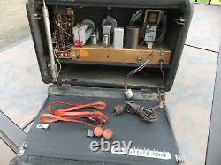 Vintage Zenith TransOceanic Tube Radio Model H500 Shortwave & AM Works, Issues