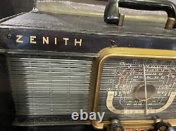 Vintage Zenith TransOceanic Wavemagnet Tube Radio H500 Working