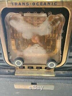 Vintage Zenith Trans-Oceanic G500 Shortwave Radio World Receiver (1949)