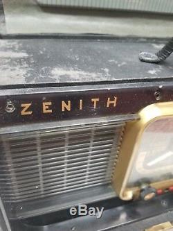 Vintage Zenith Trans-Oceanic H500 Radio Works! SW and AM 1950's tube radio