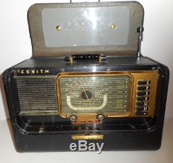 Vintage Zenith Trans-Oceanic H500 Wavemagnet Tube Radio