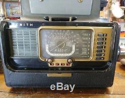Vintage Zenith Trans-Oceanic H500 Wavemagnet Tube Radio Rare Model