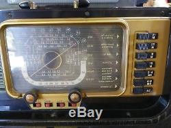 Vintage Zenith Trans-Oceanic H500 Wavemagnet Tube Radio Rare Model