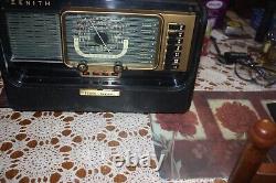 Vintage Zenith Trans Oceanic Model H500 Shortwave Radio 5H40 not tested