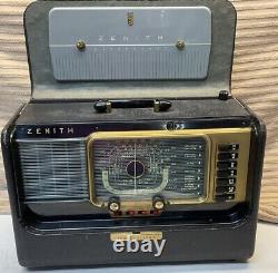 Vintage Zenith Trans Oceanic Model H500 Shortwave Radio- IT WORKS