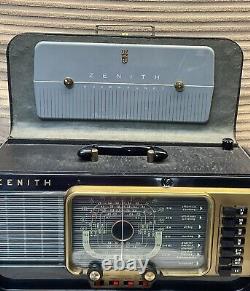 Vintage Zenith Trans Oceanic Model H500 Shortwave Radio- IT WORKS