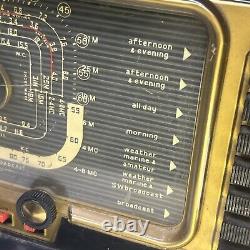 Vintage Zenith Trans Oceanic Model H500 Shortwave Radio. Tested Working