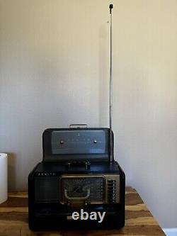 Vintage Zenith Trans Oceanic Model H500 Shortwave Radio With 2 Manuals