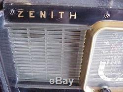 Vintage Zenith Trans Oceanic Short Wave Magnet Radio H500 Sounds Great WOW