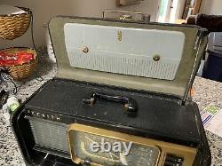 Vintage Zenith Trans Oceanic Tube Radio Model H500 Shortwave & AM Works