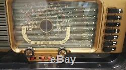 Vintage Zenith Trans-Oceanic Tube Radio Model H500 WORKS See Video