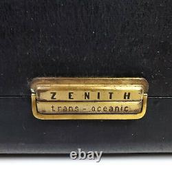 Vintage Zenith Trans-Oceanic Tube Radio Wave Magnet World Band Model H500 Works