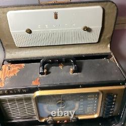 Vintage Zenith Trans-Oceanic Wave Magnet 7 Wave Tube Shortwave Radio