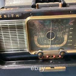 Vintage Zenith Trans-Oceanic Wave Magnet 7 Wave Tube Shortwave Radio