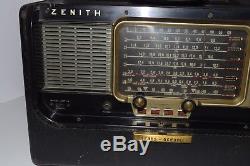 Vintage Zenith Trans Oceanic Wave Magnet Broadcast/SW Radio Working