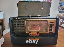 Vintage Zenith Trans-Oceanic Wave Magnet Model H500 Multi-Band Radio