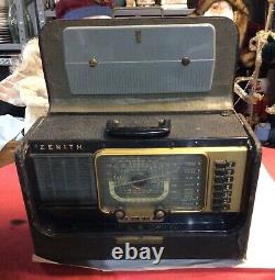 Vintage Zenith Trans Oceanic Wave Magnet Radio Model # 458291