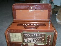 Vintage Zenith Trans-Oceanic Wave-Magnet Radio, Model A600L, Deluxe