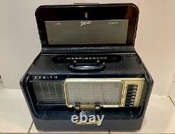 Vintage Zenith Trans-Oceanic Wave Magnet Radio Powers On L600 (no batt) 1954