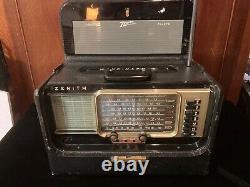 Vintage Zenith Trans-Oceanic Wave Magnet Radio Powers On L600 (no batt) 1954/59