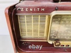 Vintage Zenith Trans-Oceanic Wave Magnet Radio Powers On Repair Manual L600