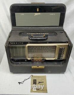 Vintage Zenith -Trans Oceanic, Wave Magnet, Tube Radio Model A600 -Tested